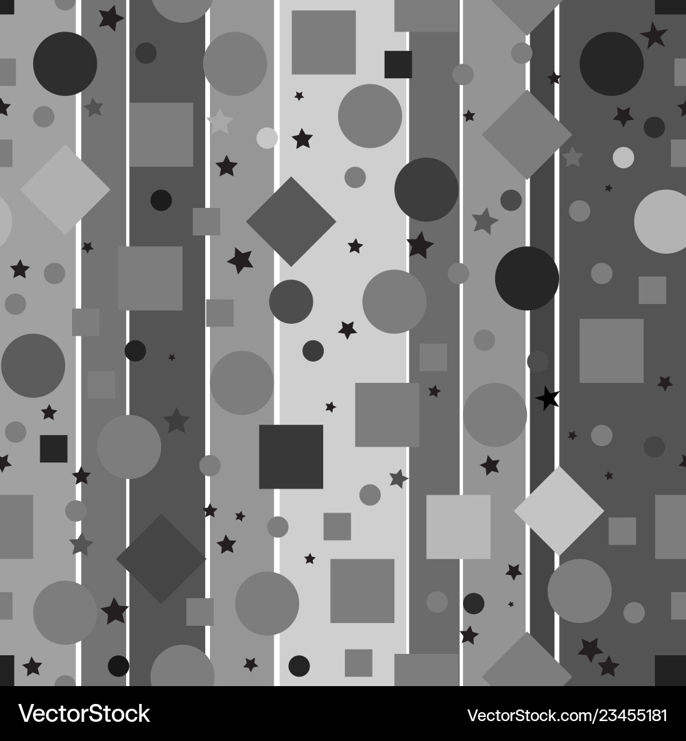 A seamless repeating pattern made up of geometric Vector Image