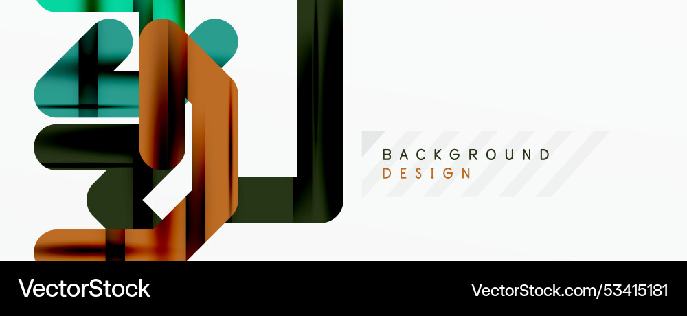 Abstract background - colorful lines composition Vector Image