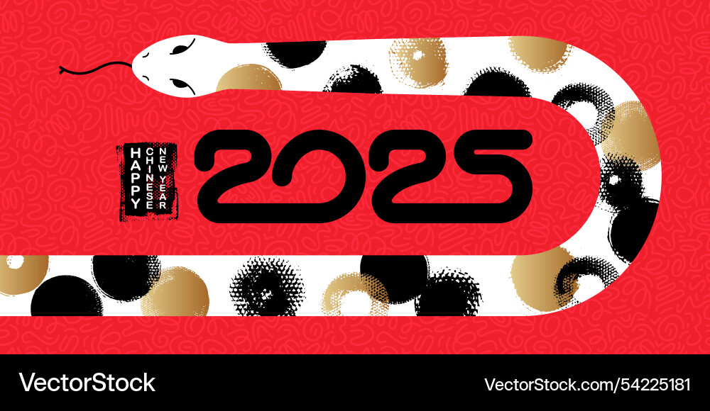 Chinese 2025 new year greeting cards design Chinese 2025 new year greeting cards design vector image