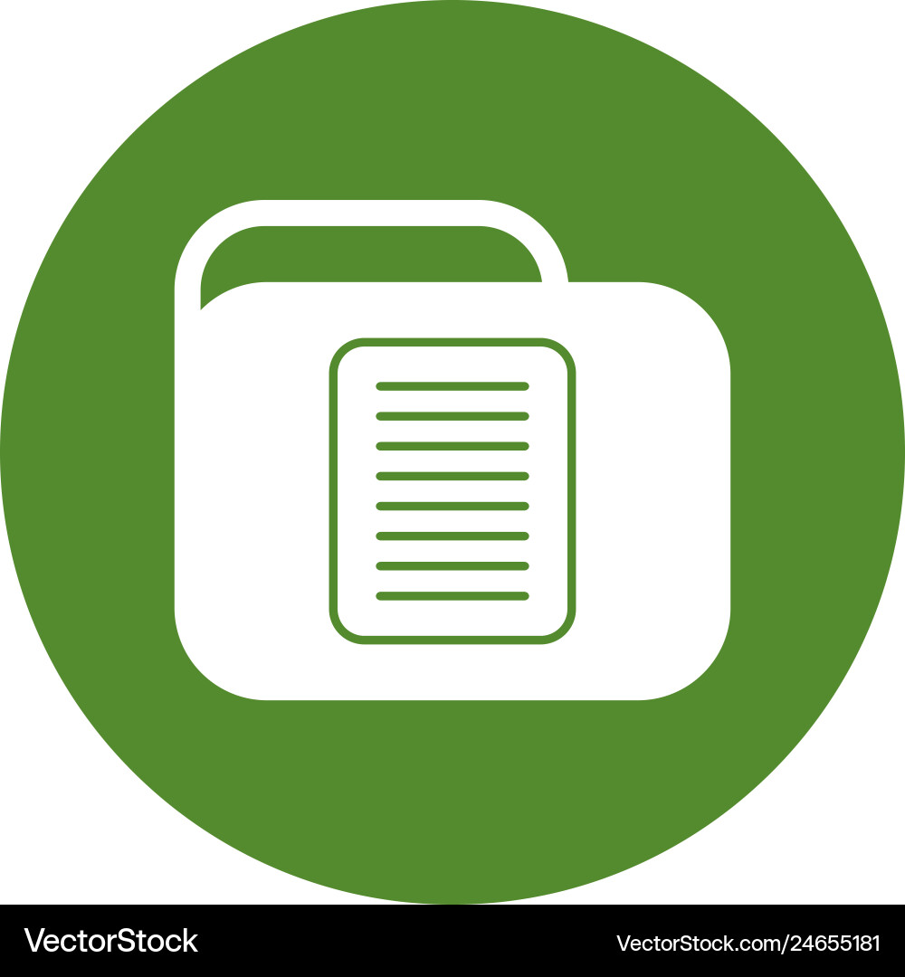 Document folder icon Vector Image
