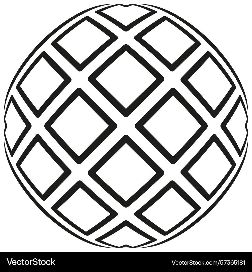 Geometric sphere grid abstract globe element Geometric sphere grid abstract globe element vector image