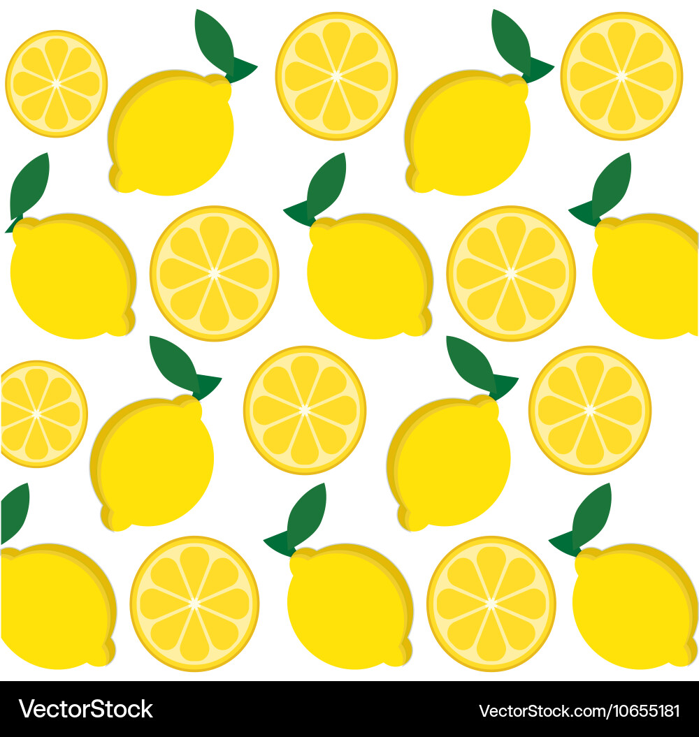 Lemon Fruit Background Royalty Free Vector Image