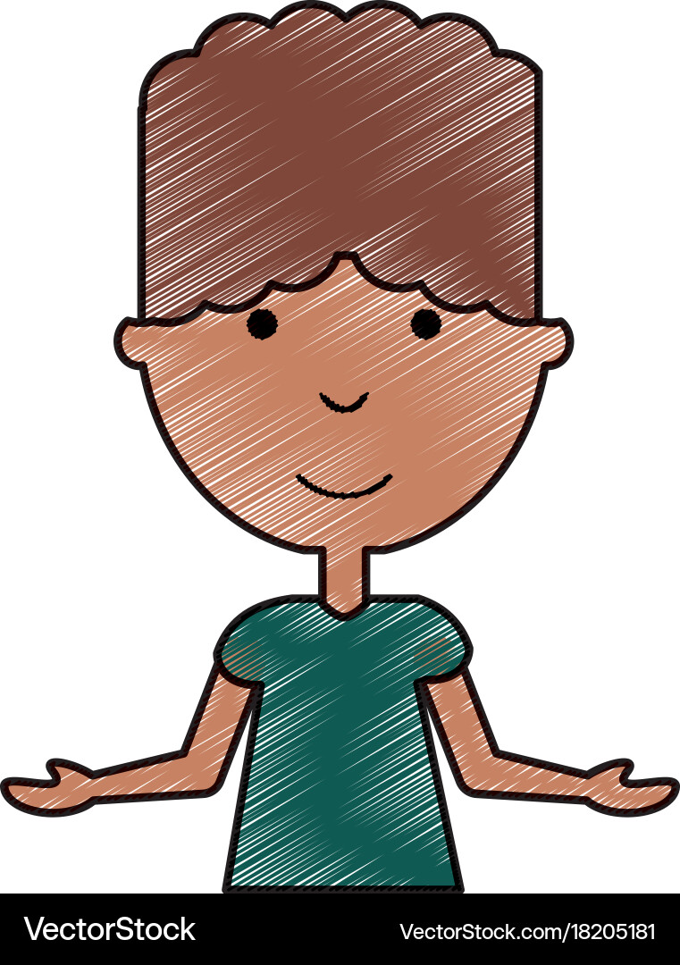 Man with open arms vector image