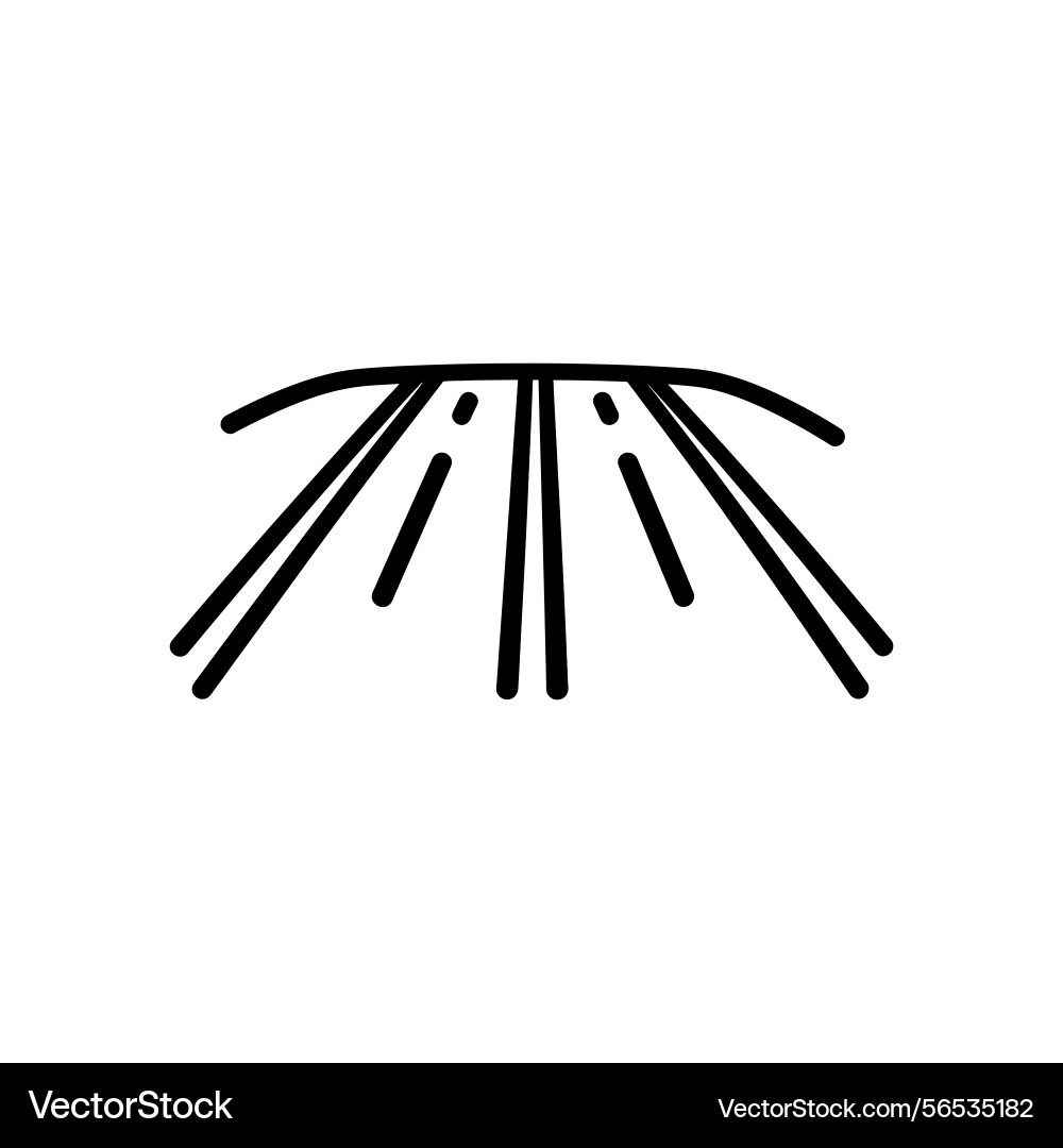Abstract outline design featuring rays Vector Image
