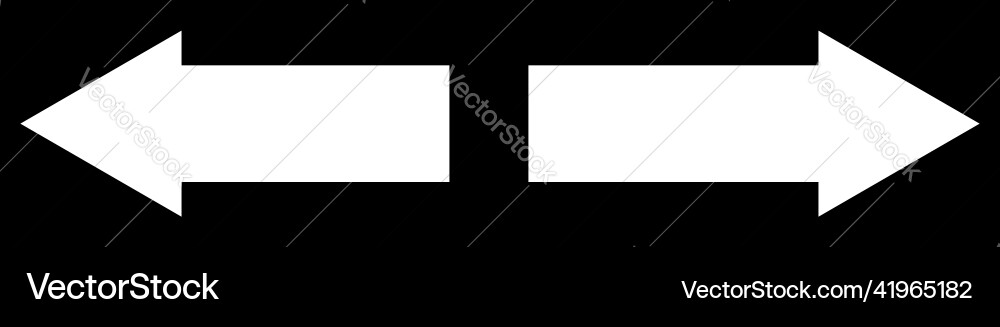Linker und rechter Pfeilzeiger Cursor gegenüber Linker und rechter Pfeilzeiger Cursor gegenüber Vektorbild