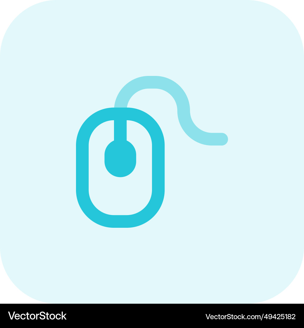 Mouse used to move the cursor on screen Vector Image