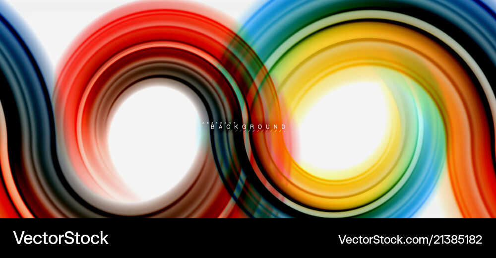 Rainbow fluid color line abstract background Vector Image