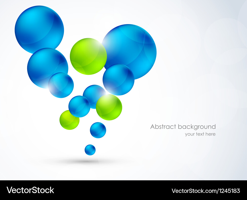 Abstract background with bubbles Vector Image