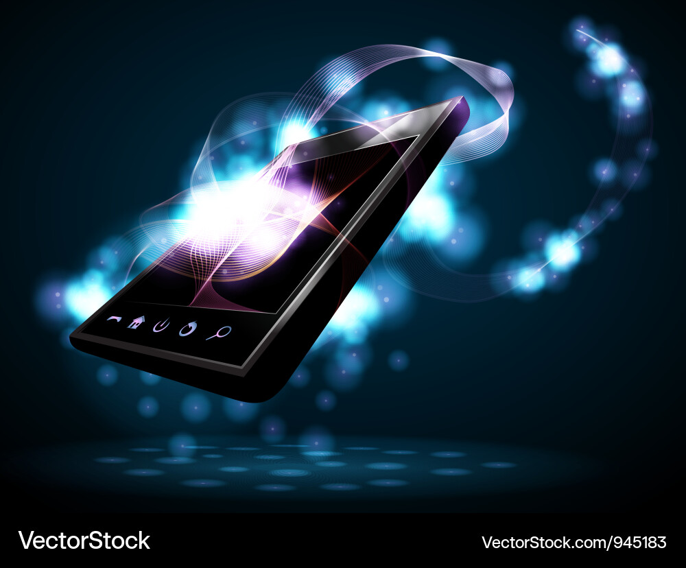 Abstract Phone Display Vector Image