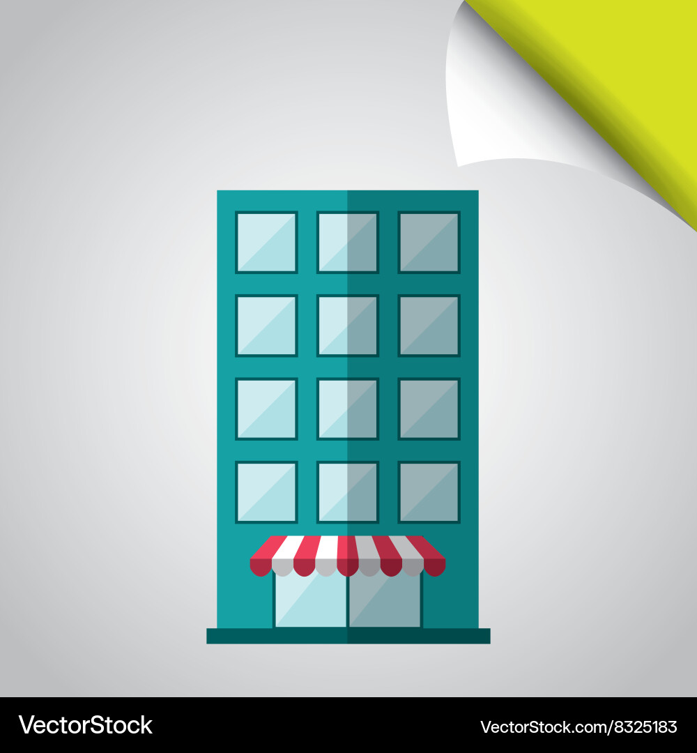 Building front design Vector Image