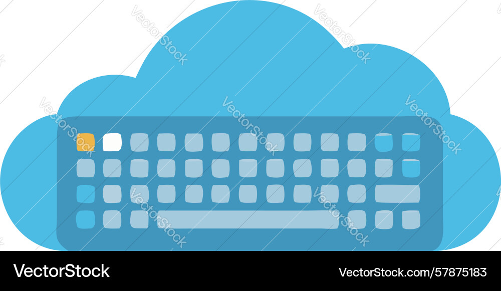 Cloud data entry keyboard interface for secure vector image
