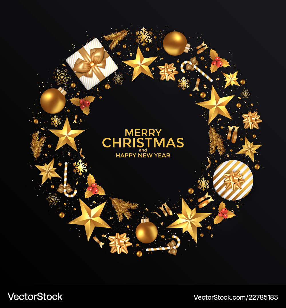 Holiday new year card - 2019 on black background 5 Holiday new year card - 2019 on black background 5 vector image