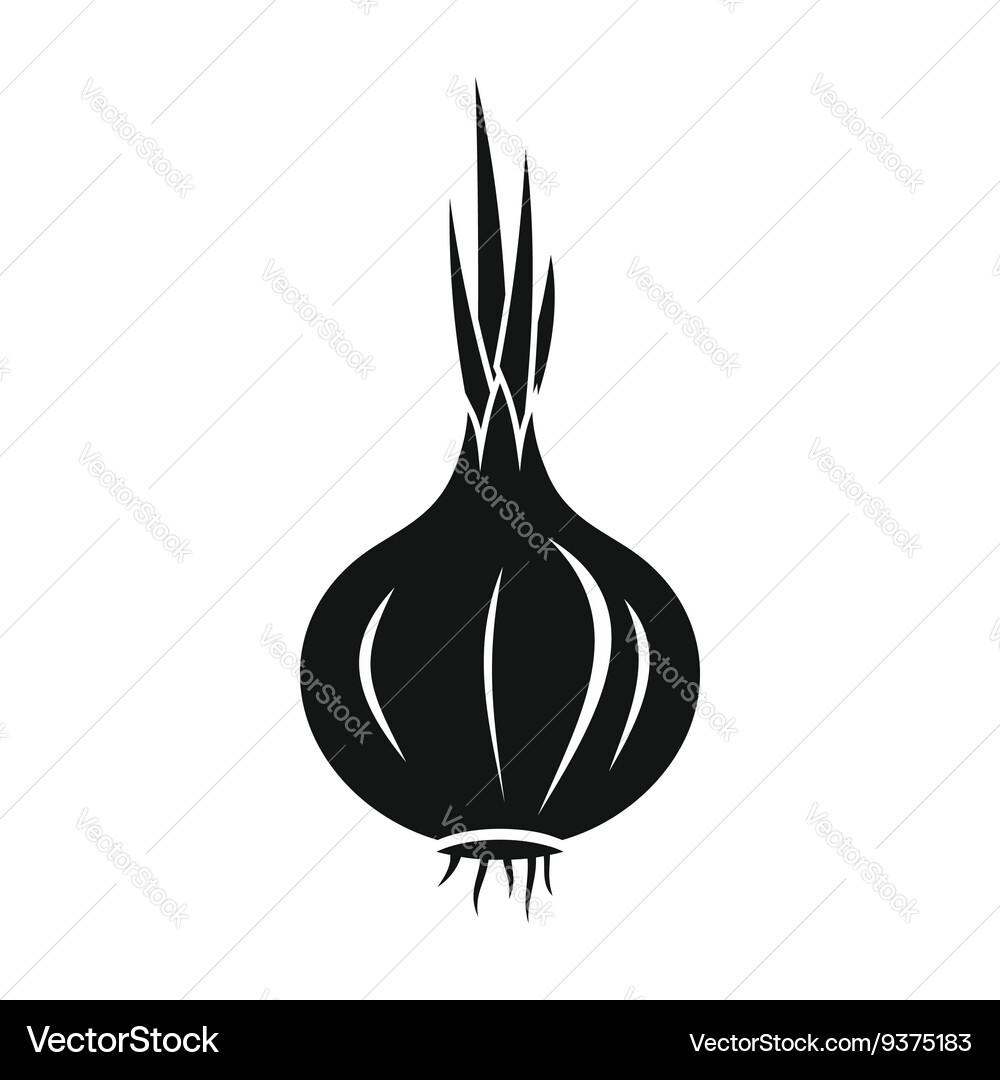 Onion icon simple style vector image