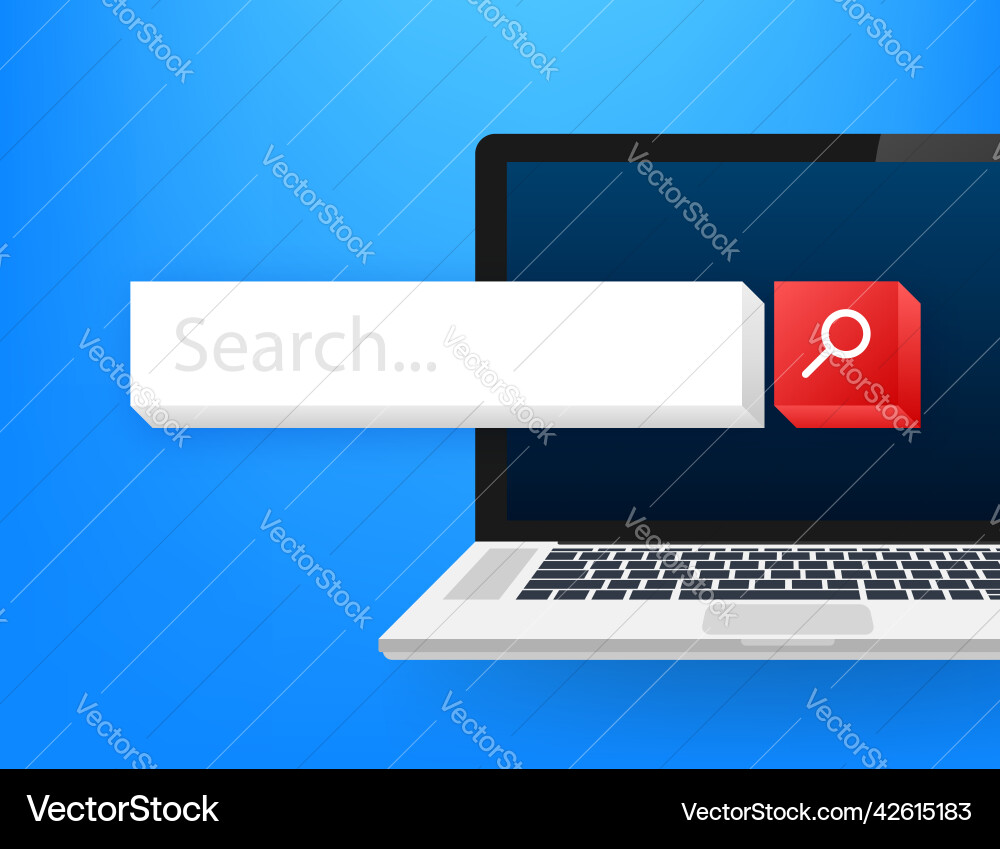 Search bar on screen element design set Search bar on screen element design set Vector Image