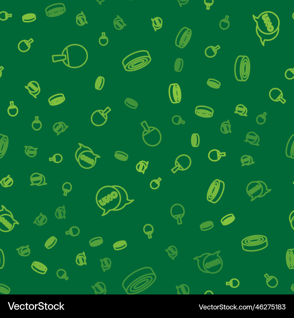Set line racket uno card game and checker chips Set line racket uno card game and checker chips vector image