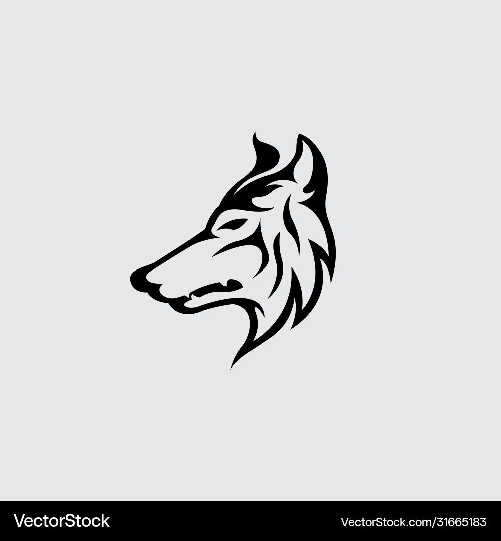Wolf Logo Concept Vector Image
