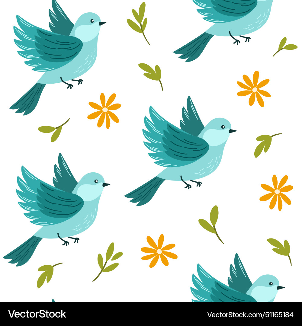 1859 bird pattern 1859 bird pattern vector image