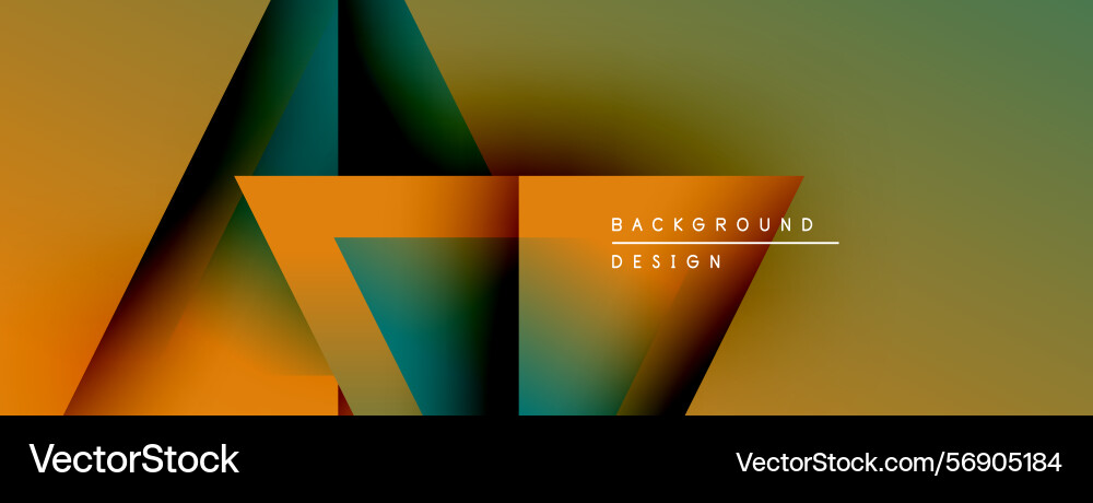 Abstract geometric shapes overlap creating vector image