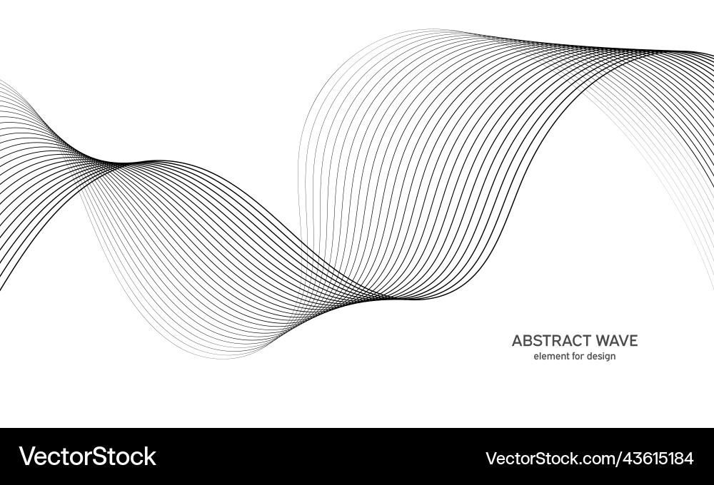 Abstract wave element for design digital Vector Image