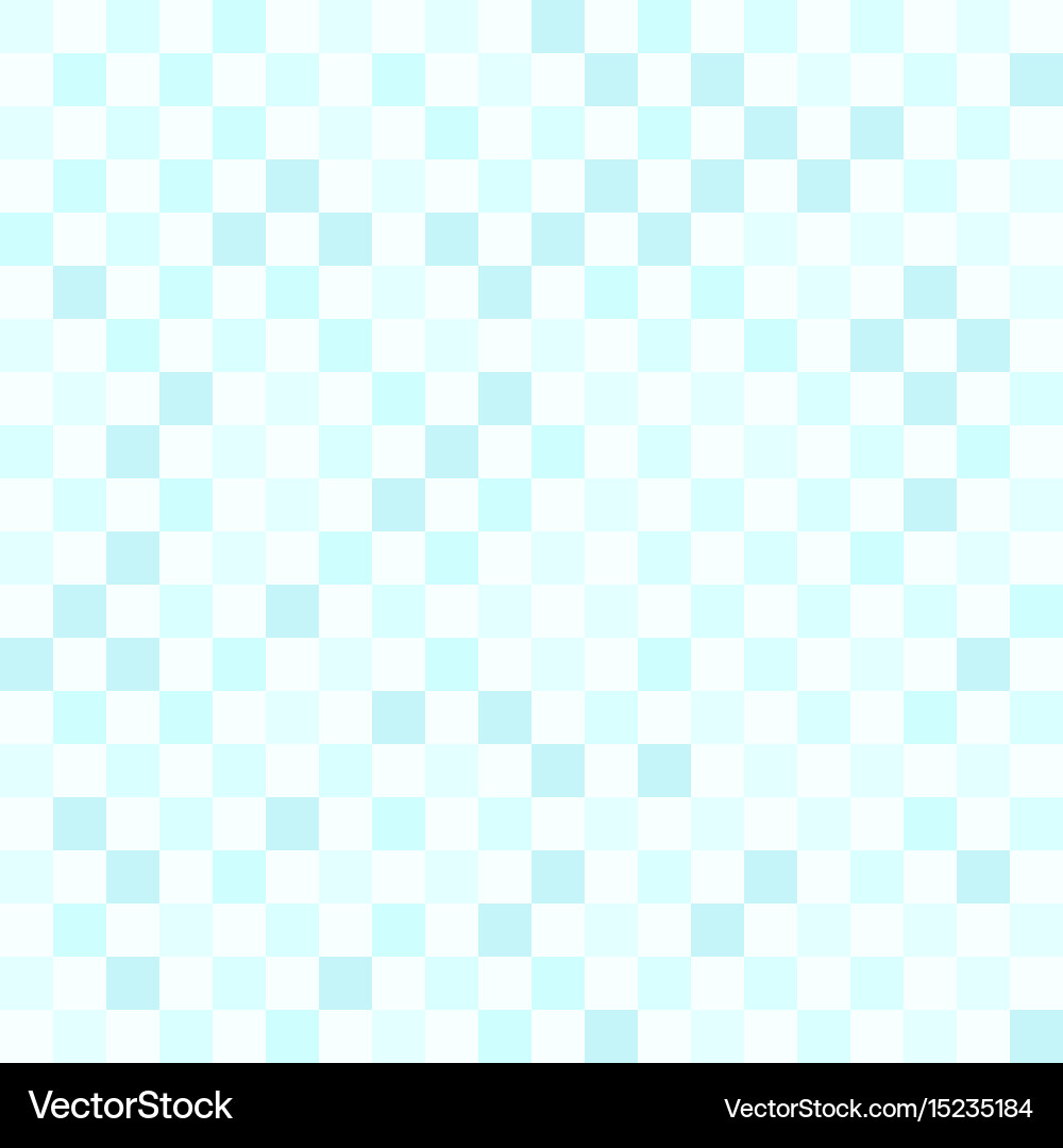 Cyan checkerboard pattern seamless vector image