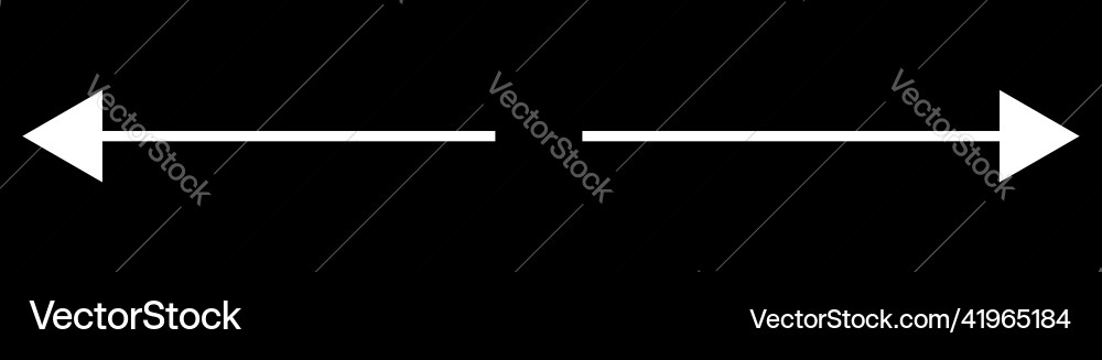 Left and right arrow pointer cursor in opposite Left and right arrow pointer cursor in opposite Vector Image