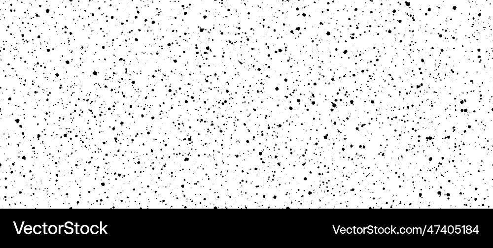 Seamless splashed dots pattern black noise grain Vector Image