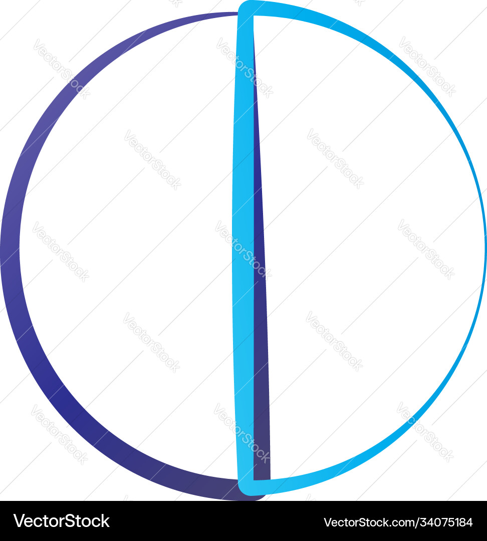 Simple pie chart-graph and diagram circle vector image