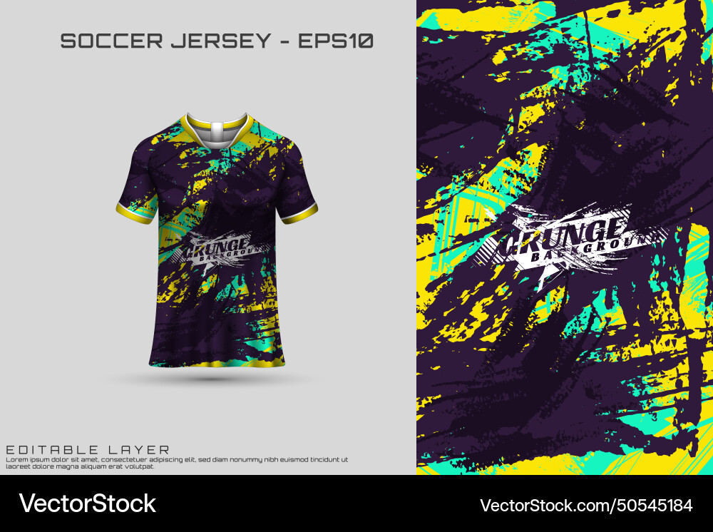 Sports jersey and t-shirt template Sports jersey and t-shirt template vector image