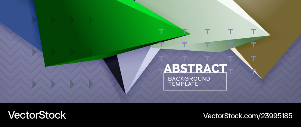 3d triangular minimal abstract background 3d triangular minimal abstract background vector image