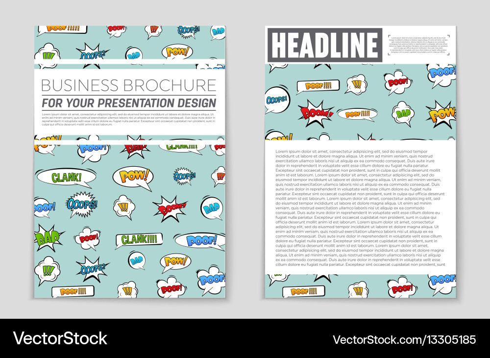 Abstract layout background set for art Vector Image