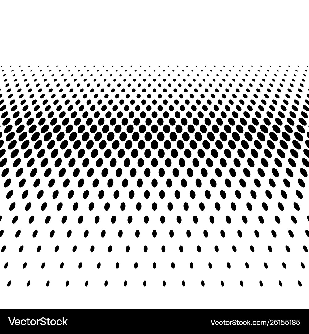 Black halftone bilinear horizontal gradient line Black halftone bilinear horizontal gradient line Vector Image