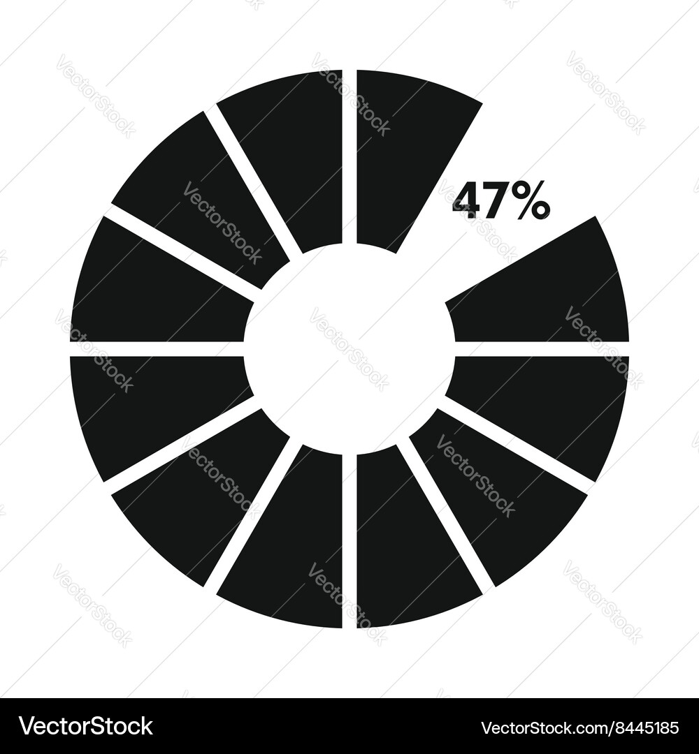 Circle loading icon simple style vector image