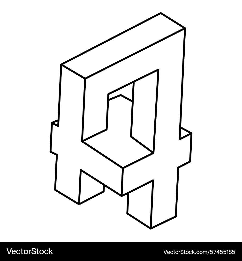 Optical illusion shapes unreal geometric object Optical illusion shapes unreal geometric object vector image