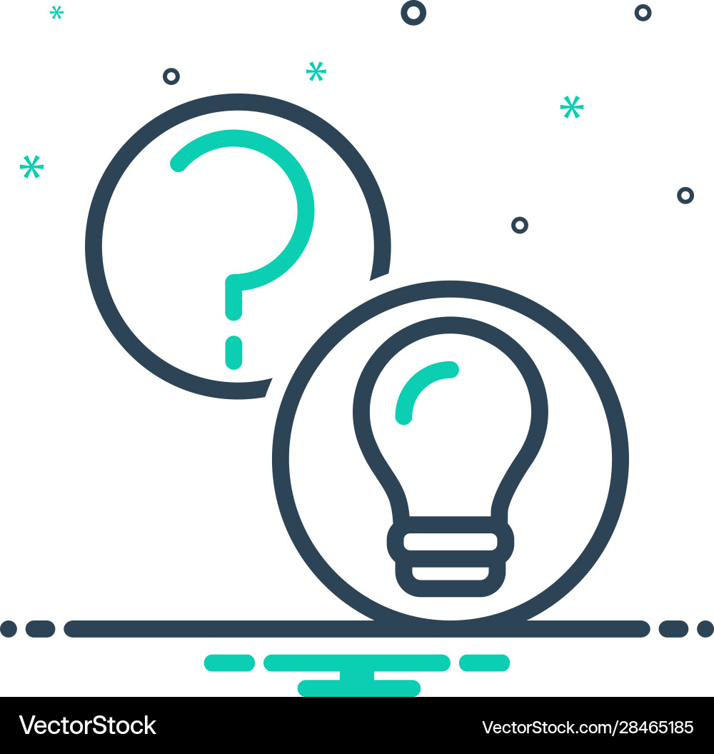 Questions and answers Vector Image