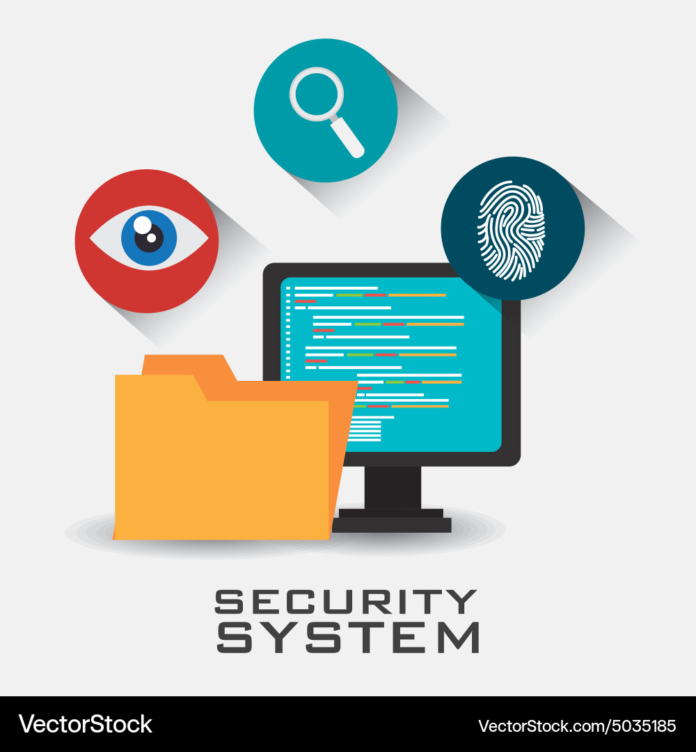 Security system design vector image