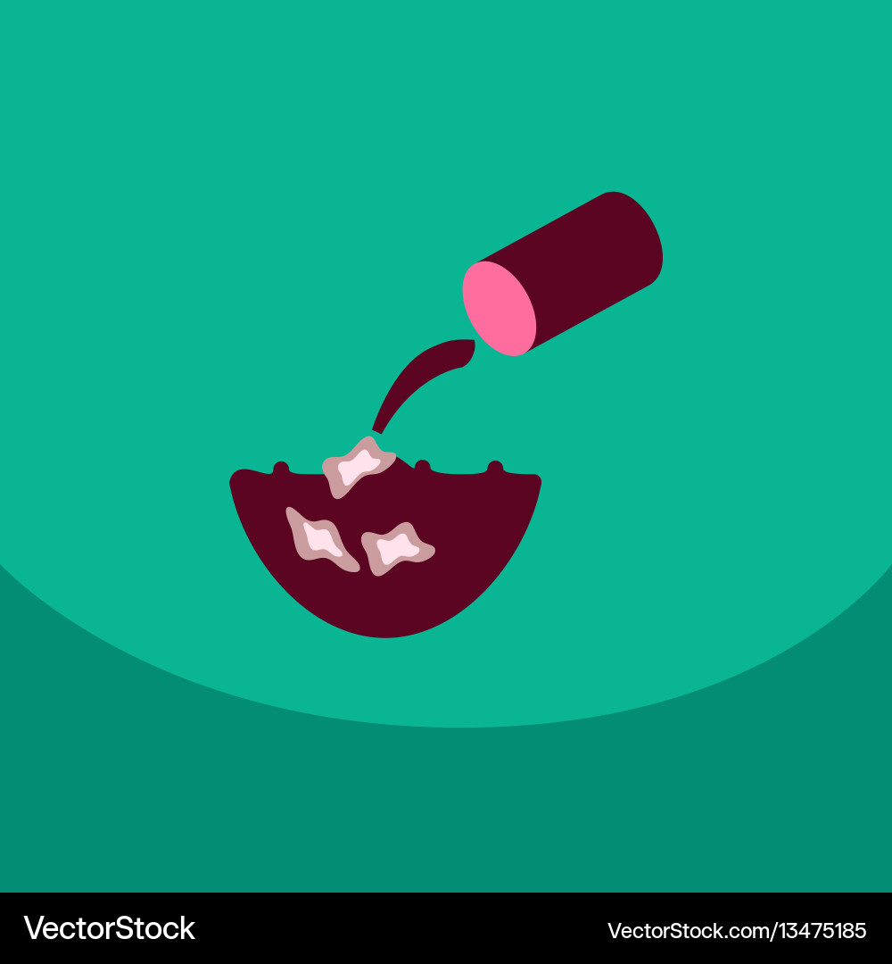 Trash floating in the water line icon for web vector image