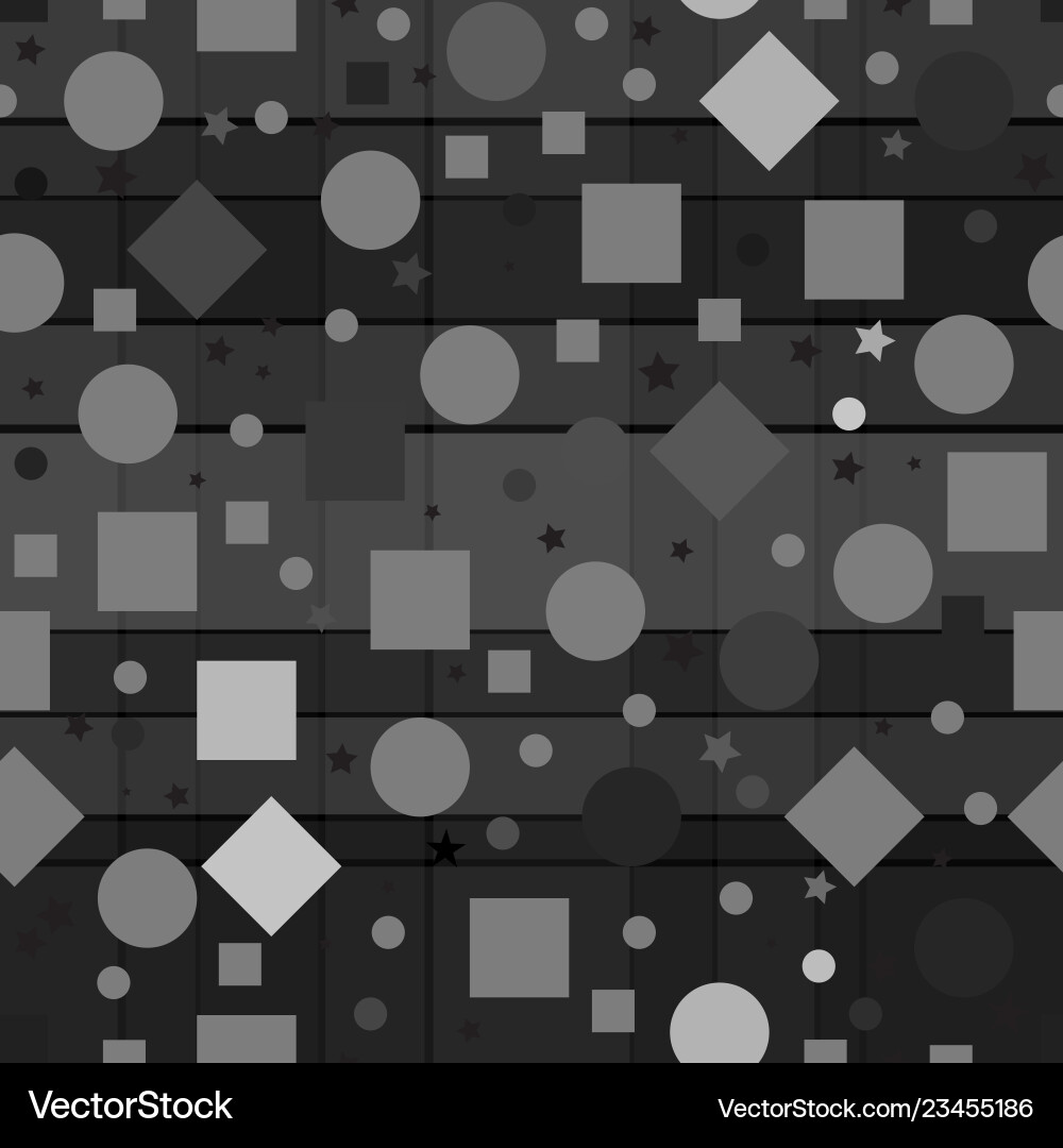 A seamless repeating pattern made up of geometric Vector Image