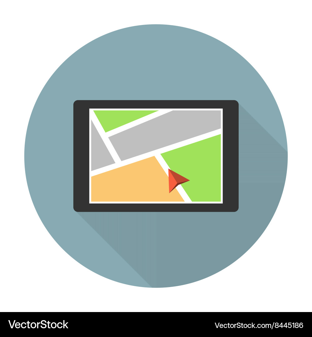 Car navigation device Royalty Free Vector Image