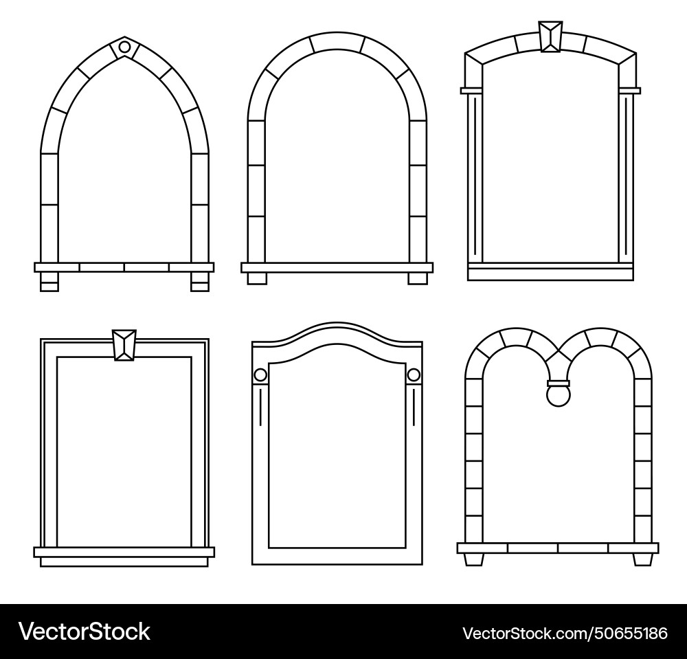 Classical frame in the technique of contour vector image