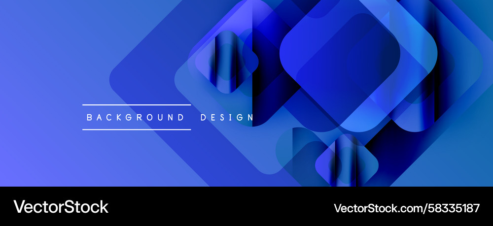 Abstract blue layers create dynamic composition Vector Image
