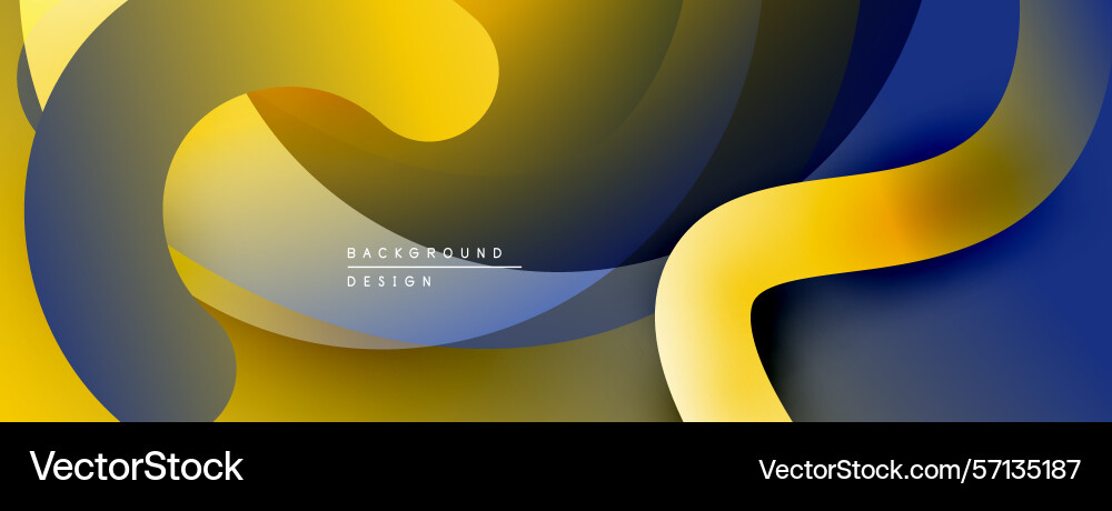 Abstract fluid shapes overlap creating dynamic Abstract fluid shapes overlap creating dynamic Vector Image