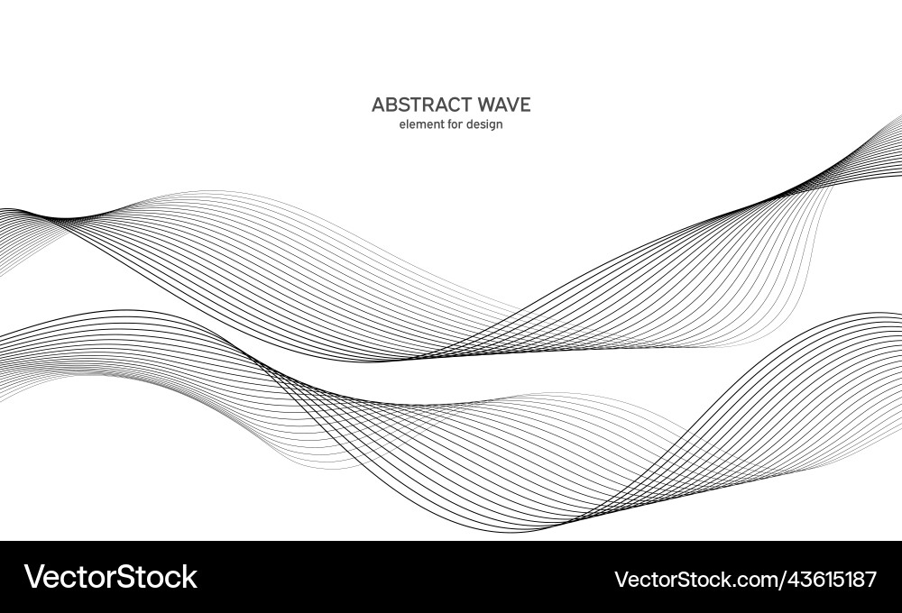 Abstract wave element for design digital Vector Image