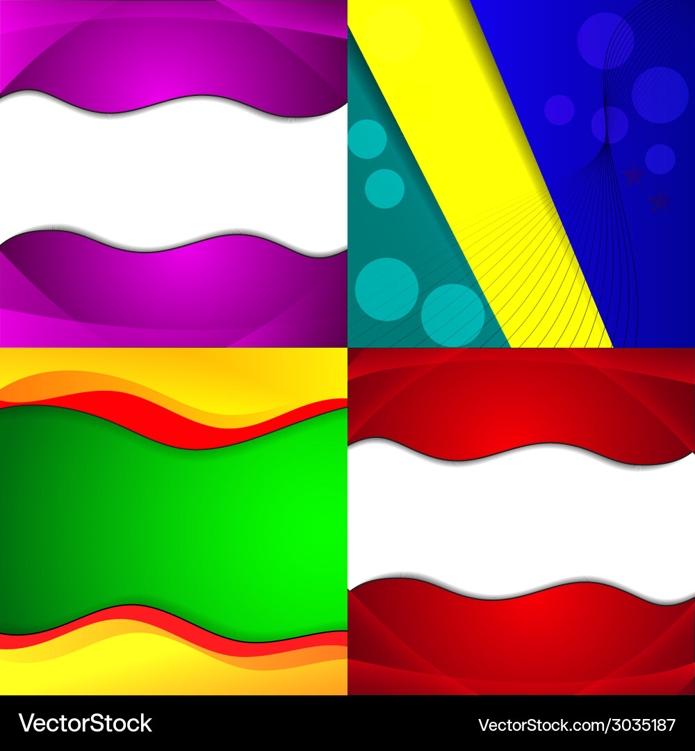 Big set of soft colored abstract background Vector Image