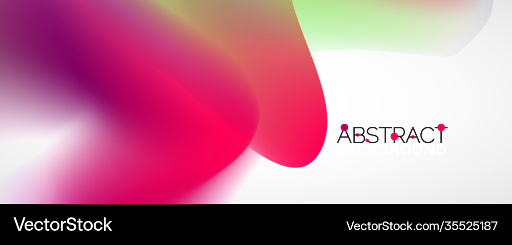 Fluid color gradient abstract background trendy Vector Image
