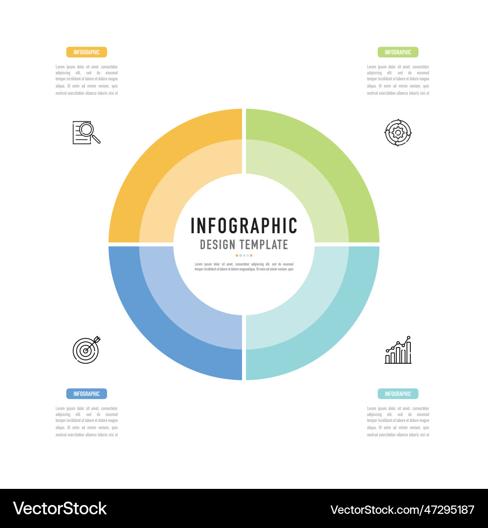 Kreis- oder Piratendiagramm Infografik für Unternehmen Kreis- oder Piratendiagramm Infografik für Unternehmen vektorbild