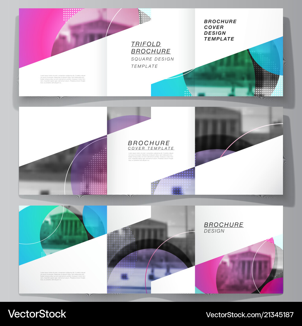 Minimal editable layout of two square vector image