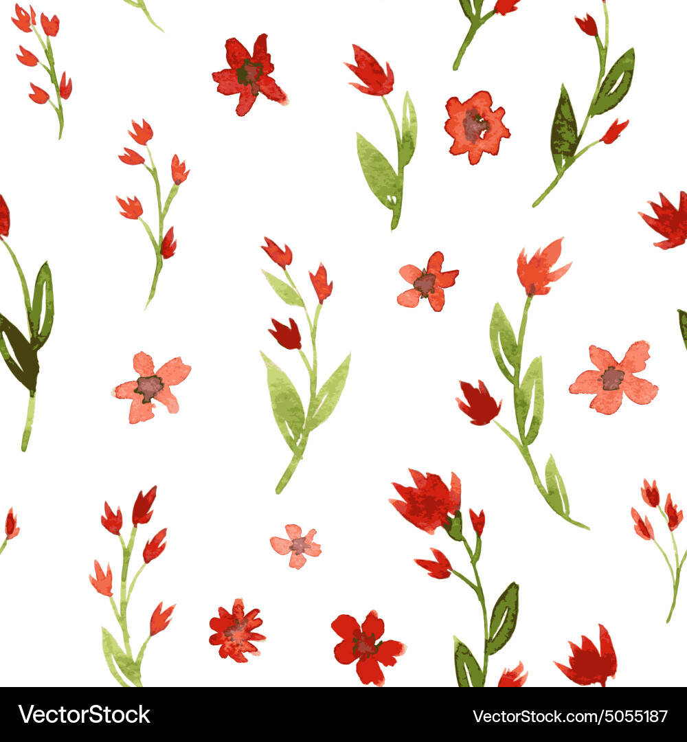 Seamless watercolor pattern Royalty Free Vector Image
