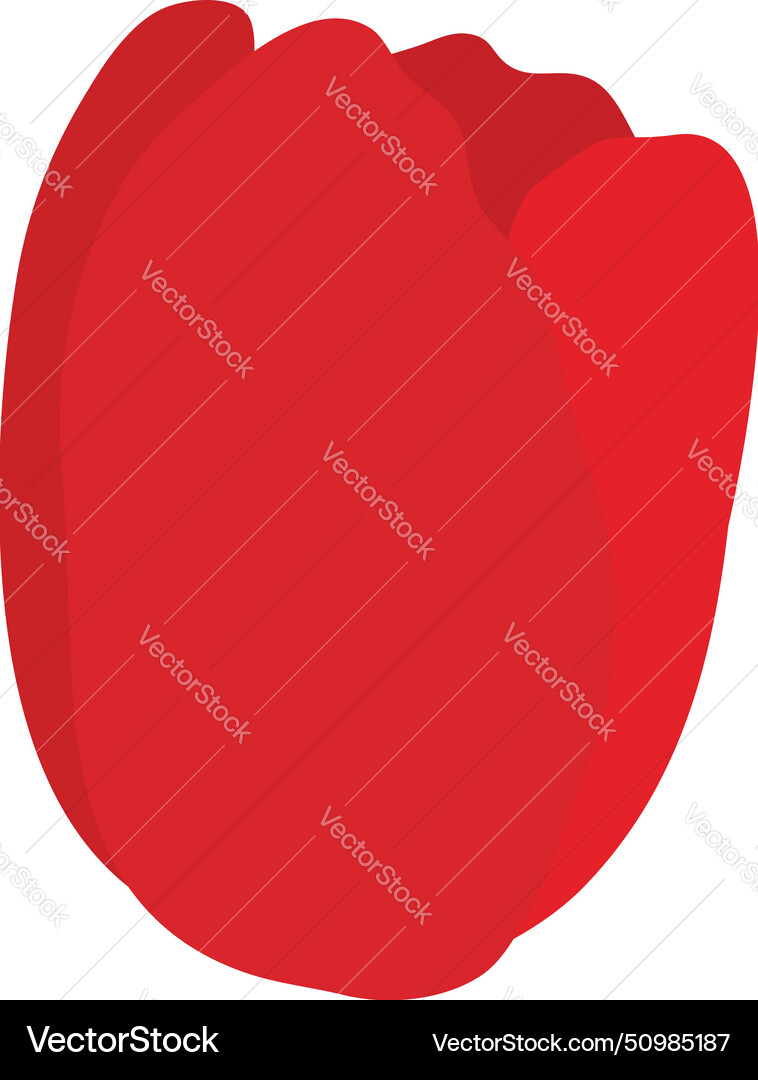 Spring tulip bud element Spring tulip bud element vector image