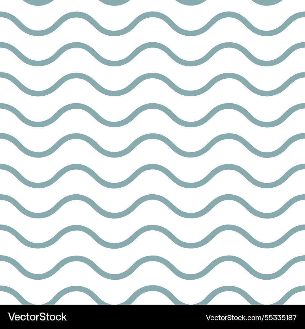 Subtle summer waves seamless pattern with soft Vector Image
