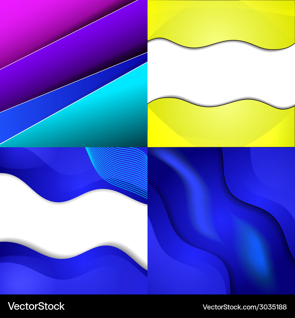 Big set of soft colored abstract background Vector Image